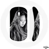 CAPACHEAP Souris Sans Fil Blackpink Jennie Image Noir Blanc