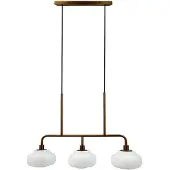 Dyberg Larsen Design pendellampa Ossett, dimbar, Brun / mässing, Vardagsrum / matsal, Metall, Design, Pendellampa