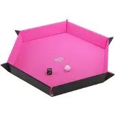 GameGenic magnetisk tärningsbricka hexagonal svart/rosa