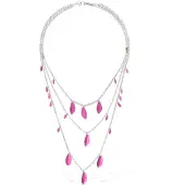 Isabel Marant Étoile Halsband med glänsande löv i metall