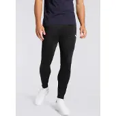 Puma Sportbyxa 'TeamRise' svart / vit