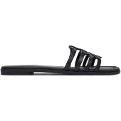 Tommy Hilfiger Logo Strap Leather Mules
