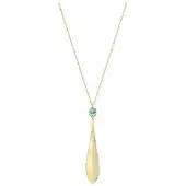 Swarovski Fantastisk Olivblad Guldpläterad Halsband Damhalsband Grön 5515463 Green
