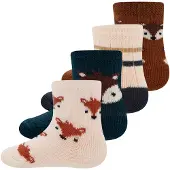 Ewers Sockor 'Fuchs' ljusbeige / marinblå / brun / svart