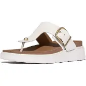 FitFlop Gen-FF Tå-post Läder Dam Urban Vit Sandaler