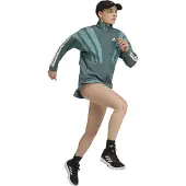 Adidas Sportbyxa 'Adizero 3' turkos / smaragd / vit