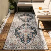 FRAAI Tvättbar löpare | Domingo Mandala mörkgrön hos Volero | 80x180 cm | Polyester | | Löpare | Plattvävd