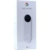 Google Nest - Dörrklocka - med kamera - trådlös - 802.11b/g/n, Bluetooth LE - 2.4 Ghz - snö