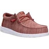 HeyDude Wally Stretch Sox Polyester Herrskor Bränd Röd/Multifärgad Loafers