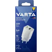 Varta Speed Charger 38 W USB-laddare 38 W 1x USB-A, 1x USB-C Flerfärgad Inomhus