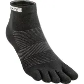 Injinji Men's Run Lightweight Mini-Crew Black