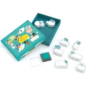 Djeco Stämplar - 8 st. - Meddelandestämplar - - One Size - Kreativt lekset