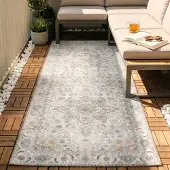 FRAAI Tvättbar löpare | Domingo Mandala vit hos Volero | 80x200 cm | Polyester | | Löpare | Plattvävd