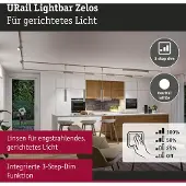 Paulmann LED-strålkastare URail 10 W LED Krom (matt)