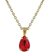 Caroline Svedbom Petite Drop Necklace Light Siam - Stjärnurmakarna