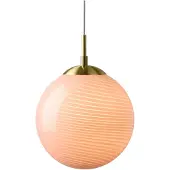 Halo Design Taklampa , CANDY BALL, dimbara, Rosa / ljusröd, Vardagsrum, Glas, Design