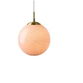 Halo Design Taklampa , CANDY BALL, dimbara, Rosa / ljusröd, Vardagsrum, Glas, Design