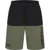 Lonsdale Badshorts 'Hayling' oliv / röd / svart
