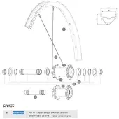 Mavic Deemax Dh 27.5 J-bent Ekrar 14 Enheter