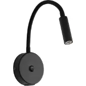 TK Lighting Vägglampa Lagos USB , Svart, Sovrum, Metall, Modern, Vägglampa, vägglampa inomhus