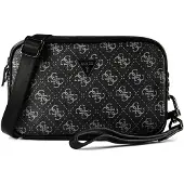 GUESS för män. HMMILOP6150 Milano axelremsväska svart (OSFA), Casual, Polyuretan