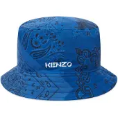 Kenzo Paisley Bandana Logo Bucket Hat