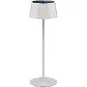 Goobay Trådlös LED-bordslampa med solceller, vit