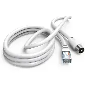 Hama 00205032, 2,5 m, koaxial, RJ-45, vit