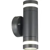 Llitt Fredrik II Väggarmatur 2xGU10-sockel IP44 Antracit