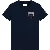 Tommy Hilfiger Outline Flag Logo Jersey T-Shirt