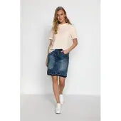Cream Blus 'Katinka' ljusbeige / naturvit