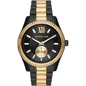 Michael Kors Klocka - - MK8948 - Svart rostfritt stål - Tvåfärgad armbandskedja - Vattentålig 50m