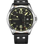 Stührling Original Svart pilotur kvarts 44 mm