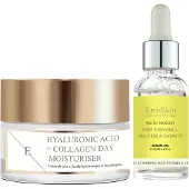 Erthskin London Hyaluronsyra & Kollagen Dagkräm 50ml + Bivax + Manukahonung Serumolja 30ml