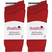 Sock Snob - 6 par enfärgade bomullsstrumpor för damer