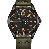 Stührling Khaki Grön Aviator Klocka 44mm