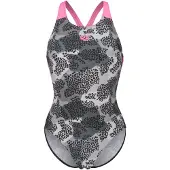 Arena Baddräkt 'CAMO V BACK' rosa / pastellrosa / svart