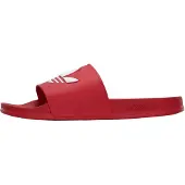 Adidas Pantolette 'Adilette' röd / vit