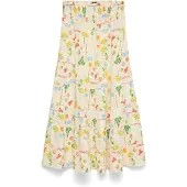Vero Moda Kjol 'VMElena' kräm / gul / grön / röd