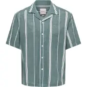 Only & Sons Skjorta 'ONSSTEPAN' gran / vit