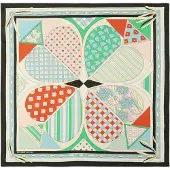 Kate spade Scarf kräm / ljusblå / orange / svart