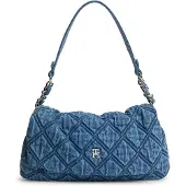 Tommy Hilfiger Quilted Denim TH Monogram Shoulder Bag