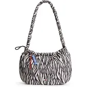 Tommy Hilfiger Zebra Print Multi Charm Hobo Bag