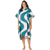 After Essentials Poncho Swim Club Ondulations Pink Green