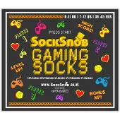 Sock Snob 3-pack herrar Retro Gaming Funky Novelty Videospel Strumpor