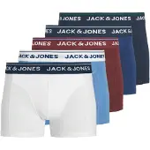 Jack & Jones Boxershorts 'JACBRANCO' blå / marinblå / ljusblå / burgunder / vit