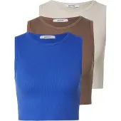 About You Topp 'Dinah' beige / blå / brun