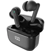 24hShop Audeeo: Hörlurar In-Ear ANC ENC LED Aeropods Svart