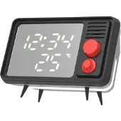Ginza.se MOB Speaker Alarm Clock with Light TV Retro Black/Grey