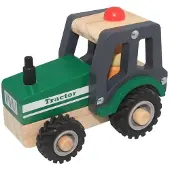 Magni - Wooden tractor with rubber wheels